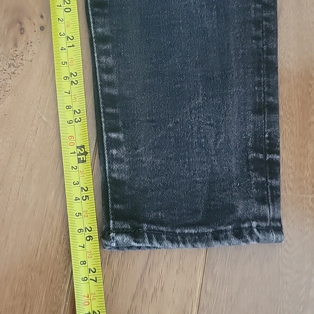 Moussy Distressed Black‎ Wash High Waisted Stretch Skinny Denim Jeans 26